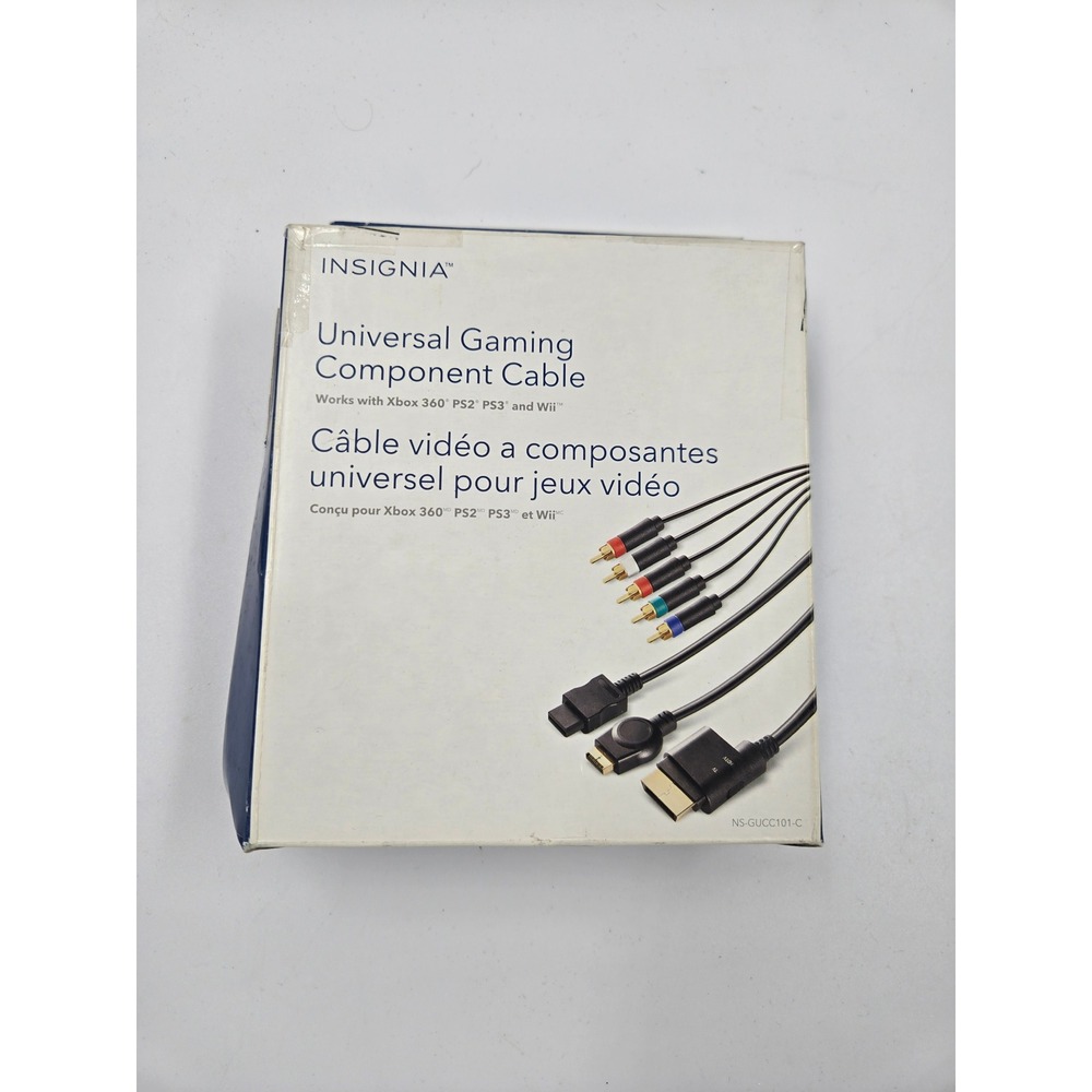 Insignia Universal Gaming Component Cable Xbox 360 PS2 PS3 Wii Black